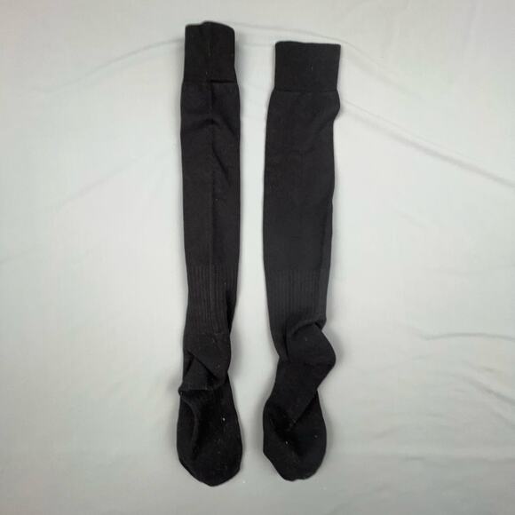 Nike Dri-FIT Over-the-Calf Athletic Socks Black Cushioned Logo Pair - Picture 3 of 3
